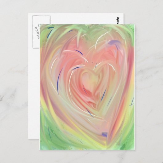 Heart Bloom Briefkaart (Voorkant / Achterkant)