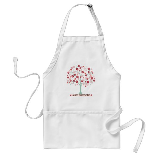 Heart Blossom Apron Standaard Schort (Voorkant)