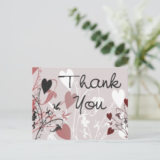 Heart Blossoms Briefkaart (Staand voorkant)