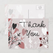 Heart Blossoms Briefkaart (Voorkant / Achterkant)