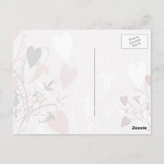 Heart Blossoms Briefkaart (Achterkant)