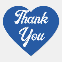 Heart Blue Dank u Sticker