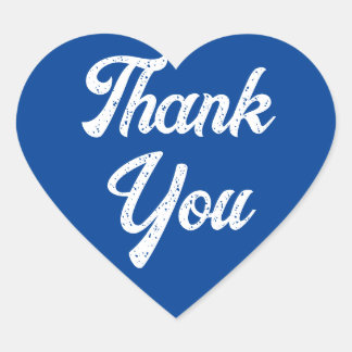 Heart Blue Dank u Sticker