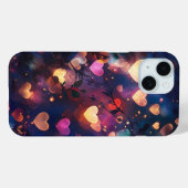 Heart Bokeh Lights in een dromerige nachttuin Case-Mate iPhone Case (Achterkant (horizontaal))