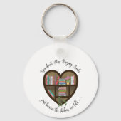 Heart Bookshelf: "Stop niet met boeken kopen. . ." Sleutelhanger (Voorkant)