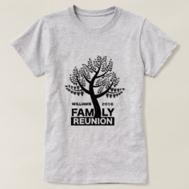 Heart Boom van gezinshereniging - zwart Silhouette T-shirt