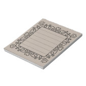 Heart Border  Notitieblok (Linkerzijde)