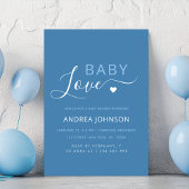 Heart Boy Valentijnsdag Baby shower Invitation Save The Date
