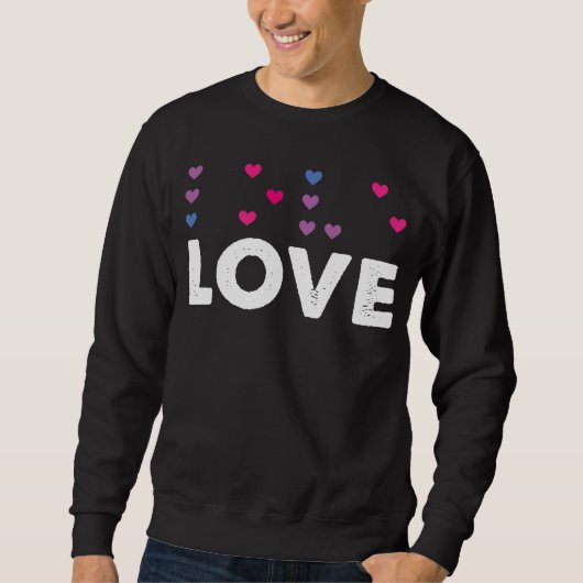 Heart Braille Alphabet Love Braille Language Dot B Trui (Voorkant)