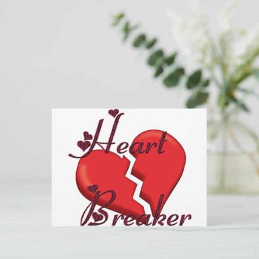 Heart Breaker Briefkaart (Staand voorkant)