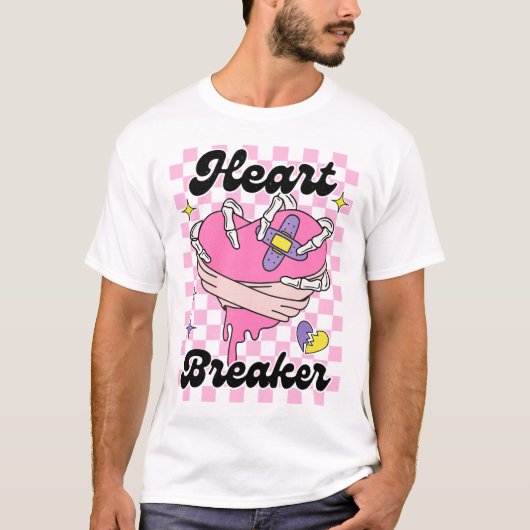 Heart Breaker Valentijnsdag T-shirt (Voorkant)