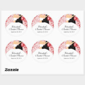 Heart Bride Groom Vrijgezellenfeest Sticker Rode P (Vel)