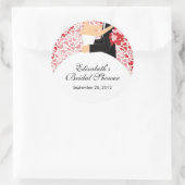 Heart Bride Groom Vrijgezellenfeest Sticker Rode P (Tas)
