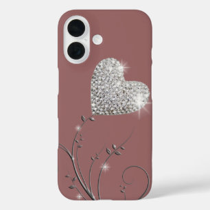 Heart Brilliant Romantic iPhone 16 Hoesje