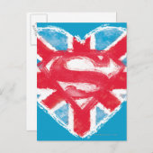 Heart British S-Shield Briefkaart (Voorkant / Achterkant)