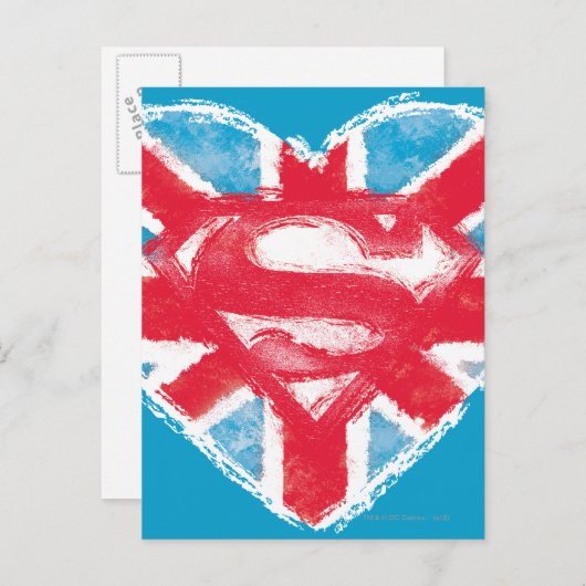 Heart British S-Shield Briefkaart (Voorkant / Achterkant)