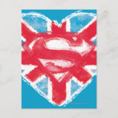 Heart British S-Shield Briefkaart (Voorkant)