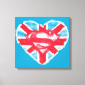 Heart British S-Shield Canvas Afdruk (Voorkant)