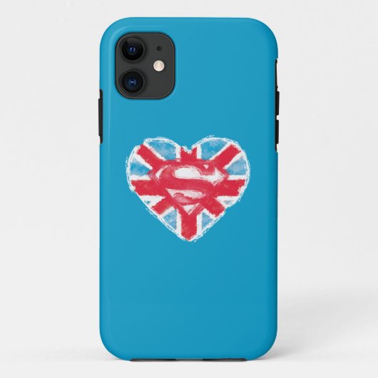 Heart British S-Shield Case-Mate iPhone Case (Achterkant)