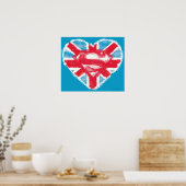 Heart British S-Shield Poster (Keuken)