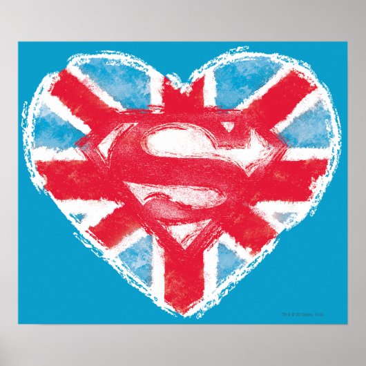 Heart British S-Shield Poster (Voorkant)