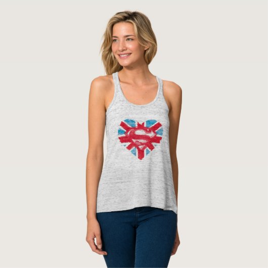 Heart British S-Shield Tanktop (Volledige Voorkant)
