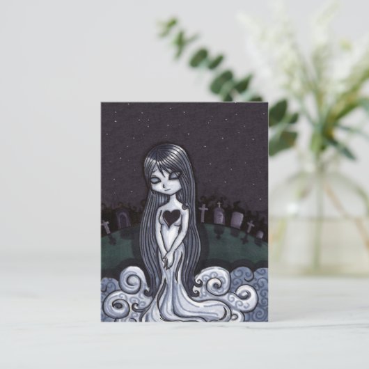 Heart Broken Ghost Briefkaart (Staand voorkant)