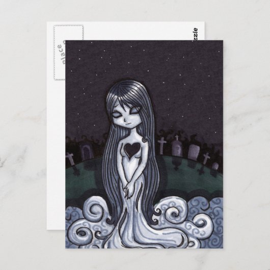 Heart Broken Ghost Briefkaart (Voorkant / Achterkant)