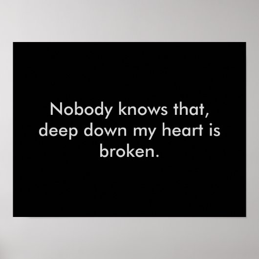 Heart Broken Poster (Voorkant)