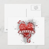 Heart Buddha Briefkaart (Voorkant / Achterkant)