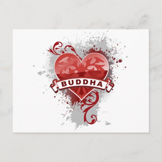 Heart Buddha Briefkaart (Voorkant)