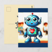 Heart Buddy-Briefkaart Briefkaart (Voorkant / Achterkant)