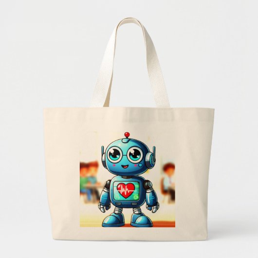 Heart Buddy Canvas tas (Voorkant)