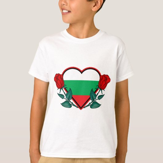Heart Bulgarije T-shirt (Voorkant)