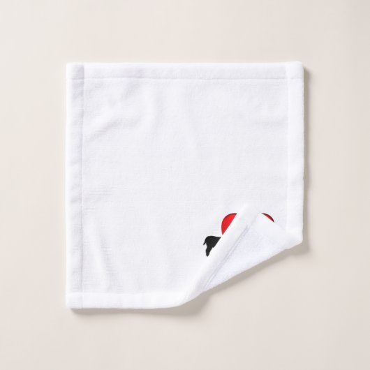 Heart Bulldogs Bad Handdoek (Wasdoekje)