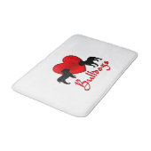 Heart Bulldogs Badmat (Gekanteld)