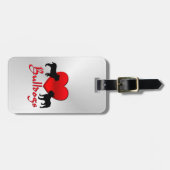 Heart Bulldogs Bagagelabel (Voorkant horizontaal)