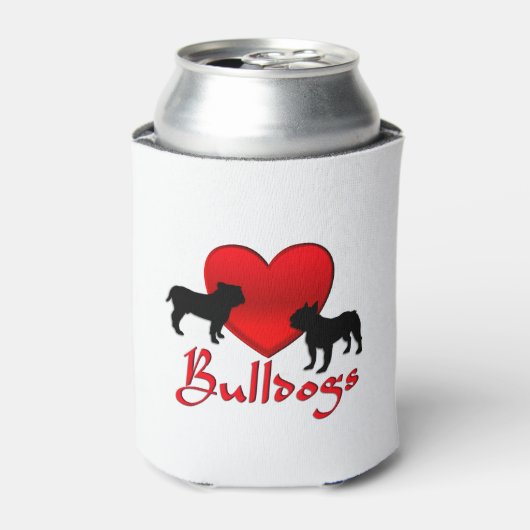 Heart Bulldogs Blikjeskoeler (Blikje Voorkant)