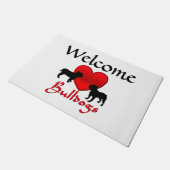Heart Bulldogs Deurmat (Schuin)