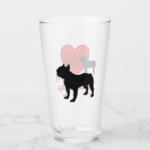 Heart Bulldogs Glas (Achterkant)