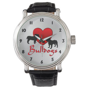 Heart Bulldogs Horloge