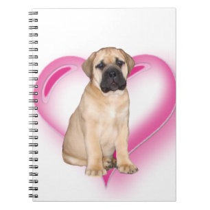 Heart Bullmastiff puppy Notitieboek