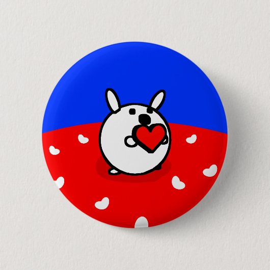 HEART BUNNY Button (Voorkant)
