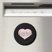 Heart Butt Hug Skeleton Hands Classic Magneet (Insitu (Vaatwasser))