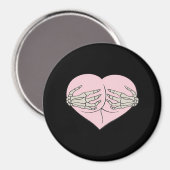 Heart Butt Hug Skeleton Hands Classic Magneet (Voorkant / Achterkant)