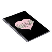 Heart Butt Hug Skeleton Hands Classic Notitieboek (Rechterzijde)
