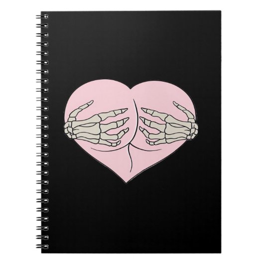 Heart Butt Hug Skeleton Hands Classic Notitieboek (Voorkant)