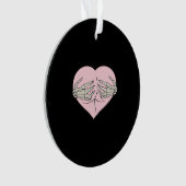 Heart Butt Hug Skeleton Hands Classic Ornament (voorkant)