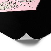 Heart Butt Hug Skeleton Hands Classic Poster (Hoek)