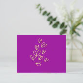 Heart Butterflies Briefkaart (Staand voorkant)